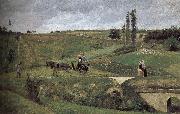 Camille Pissarro Leads to the loose many this graciousness Li road oil painting reproduction